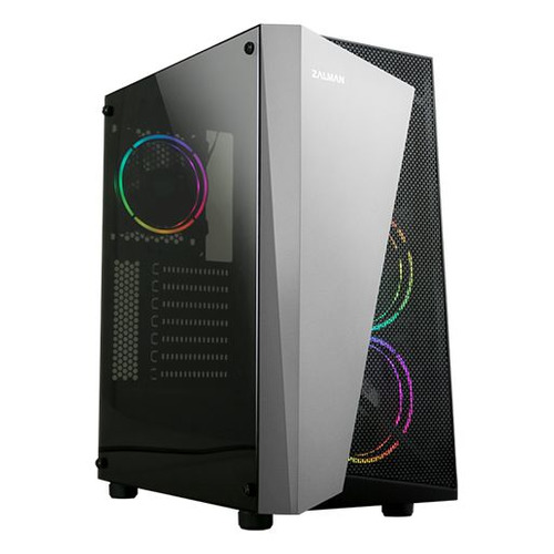 Корпус ATX Zalman S4 Plus, Midi-Tower, без БП, черный [s4 plus black]