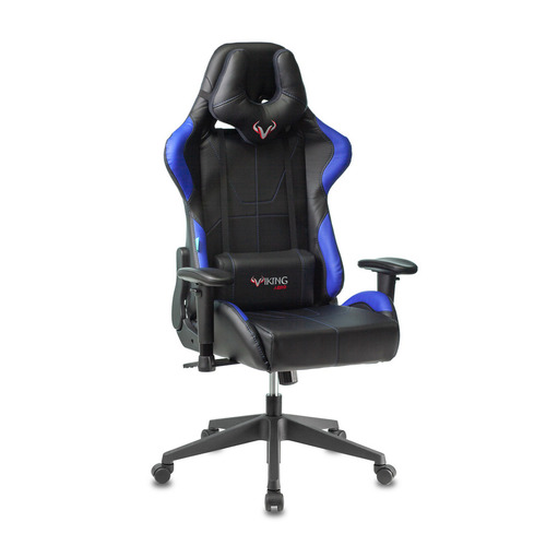 Кресло игровое ZOMBIE VIKING 5 AERO, на колесиках, эко.кожа, синий/черный [viking 5 aero blue]