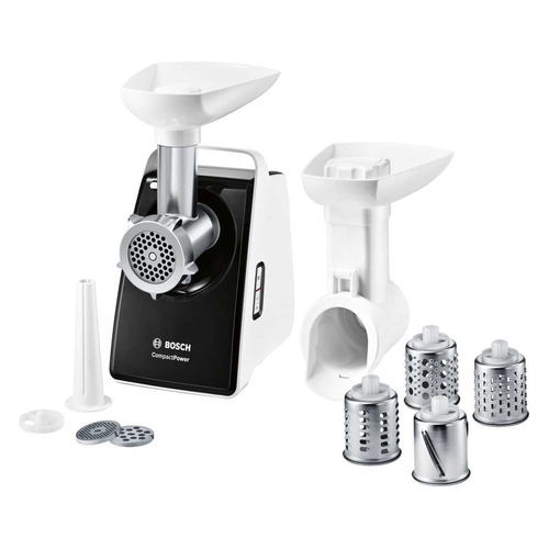 Мясорубка Bosch MFW3X14B, белый / черный