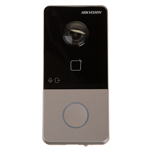 Видеопанель Hikvision DS-KV6113-WPE1, накладная, серый