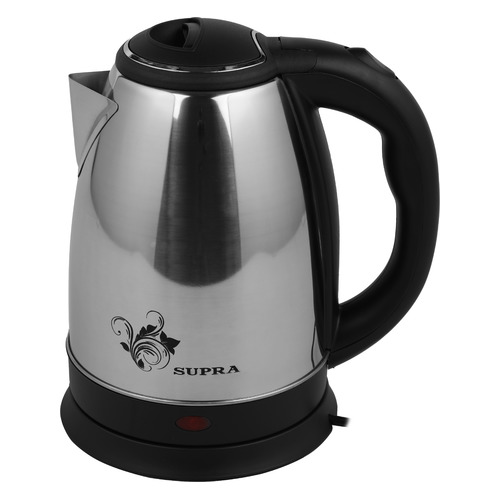 Чайник электрический Supra KES-1802S, 1500Вт, нержавеющая сталь и черный