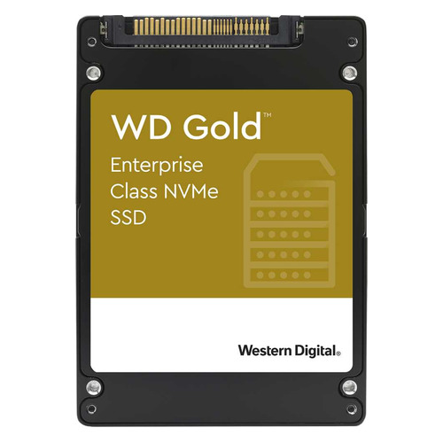 SSD накопитель WD Gold WDS384T1D0D 3.8ТБ, 2.5", PCI-E x4, NVMe, U.2 SFF-8639