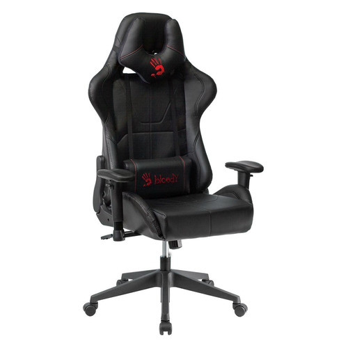 Кресло игровое A4TECH Bloody GC-500, на колесиках, эко.кожа, черный