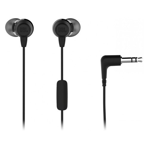 Гарнитура JBL C50HI, 3.5 мм, вкладыши, черный [jblc50hiblk]