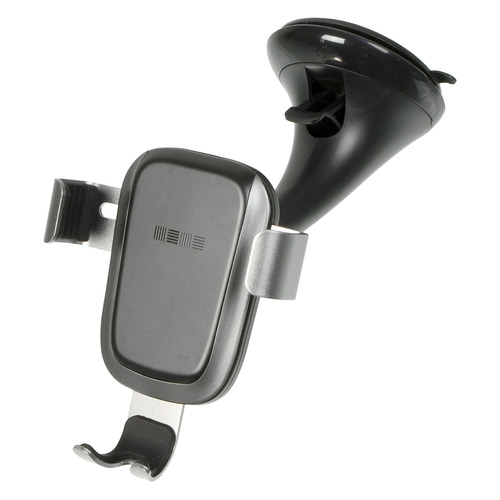 Держатель Interstep 67885 для смартфонов до 6.2", беспроводная зарядка, серый [is-hd-grqisg10w-000b201]
