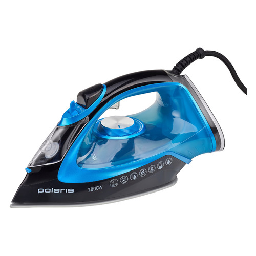 Утюг Polaris PIR 2821AK, 2800Вт, черный/ бирюзовый