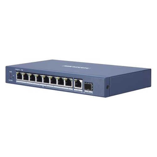 Коммутатор Hikvision DS-3E0510P-E/M 9G 1SFP 8PoE 58W неуправляемый