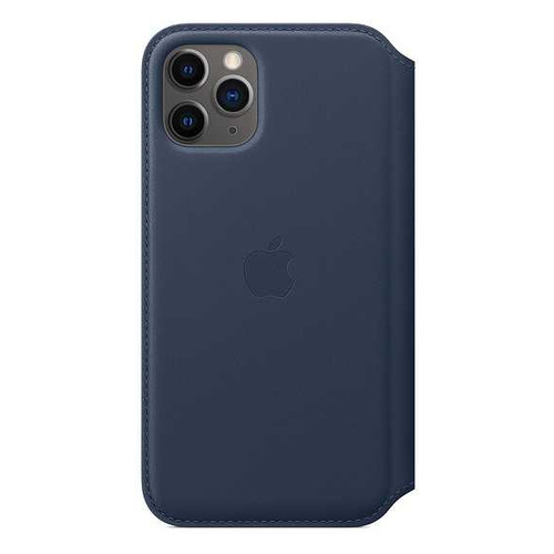 Чехол (флип-кейс) Apple Leather Folio, для Apple iPhone 11 Pro, синяя пучина [my1l2zm/a]