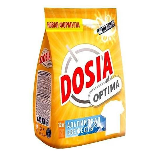 Стиральный порошок DOSIA Optima Альпийская Свежесть, универсал, 1.2кг, белое и цветное белье