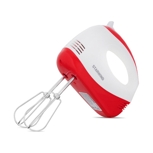 Миксер StarWind SHM-251, ручной, белый и коралловый