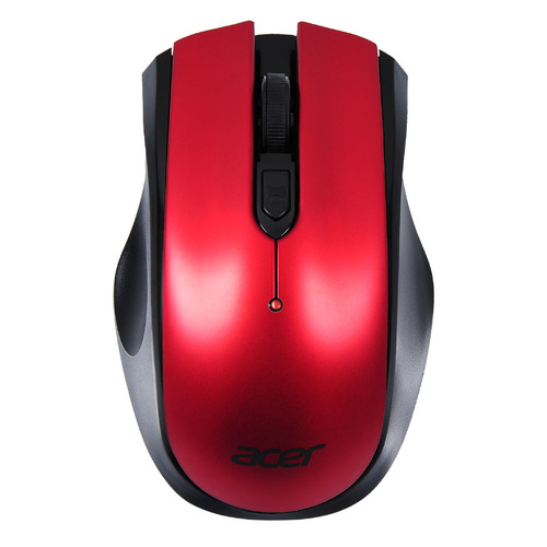 Мышь Acer OMR032, оптическая, беспроводная, USB, черный и красный [zl.mceee.009]
