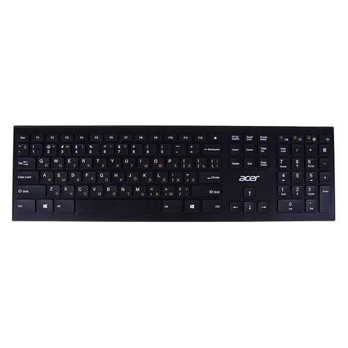 Клавиатура Acer OKR010, USB, Радиоканал, черный [zl.kbdee.003]