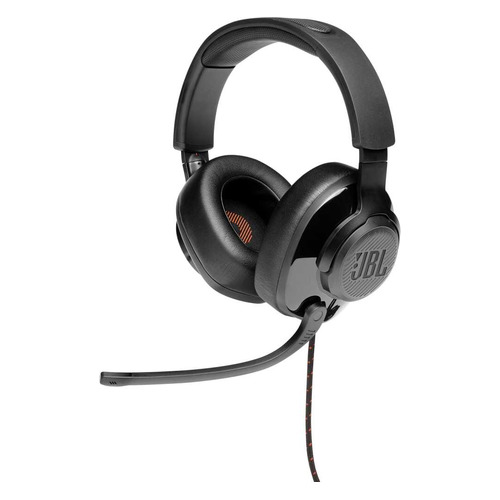 Гарнитура игровая JBL Quantum 200, для ПК и игровых консолей, мониторные, черный [jblquantum200blk]