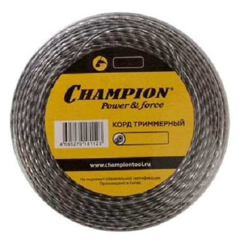 Леска для садовых триммеров CHAMPION C7044, 2мм, 15м