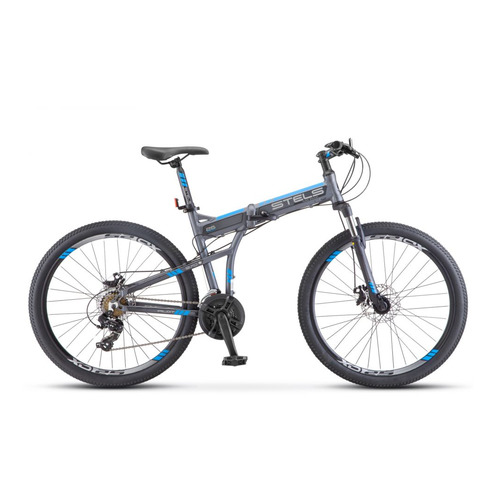 Велосипед STELS Pilot-970 MD (2020), горный (взрослый), рама 17.5", колеса 26", антрацитовый, 15.46кг [lu084572]