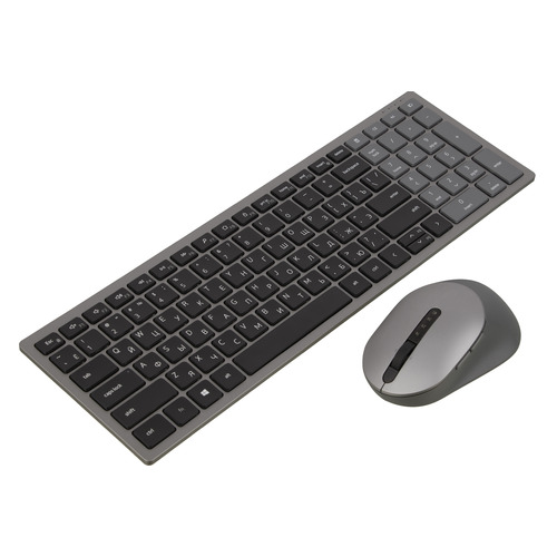 Комплект (клавиатура+мышь) DELL KM7120W, USB, беспроводной, серый [580-aiws]