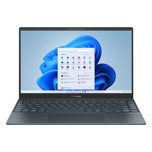 Ноутбук ASUS Zenbook UX325JA-EG003T, 13.3", IPS, Intel Core i5 1035G1 1.0ГГц, 8ГБ, 512ГБ SSD, Intel UHD Graphics , Windows 10 Home, 90NB0QY1-M02730, серый