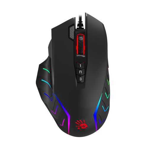 Мышь A4TECH Bloody J95s, игровая, оптическая, проводная, USB, черный [j95s stone black activated]