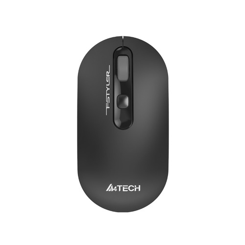 Мышь A4TECH Fstyler FG20, оптическая, беспроводная, USB, серый [fg20 grey]