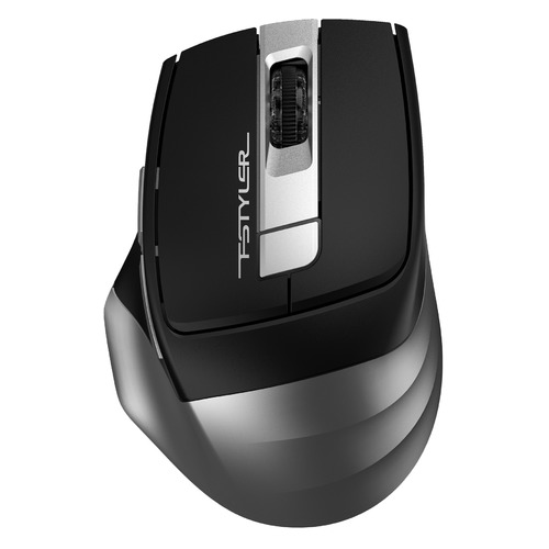 Мышь A4TECH Fstyler FB35, оптическая, беспроводная, USB, серый [fb35 smoky grey]