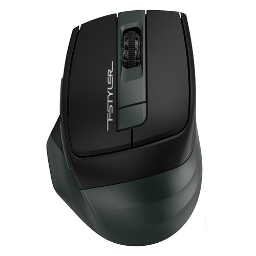 Мышь A4TECH Fstyler FB35, оптическая, беспроводная, USB, зеленый и черный [fb35 midlight green]