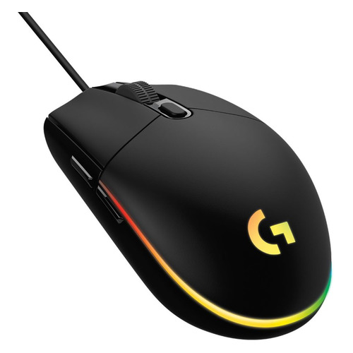Мышь Logitech G102 LIGHTSYNC, игровая, оптическая, проводная, USB, черный [910-005823]