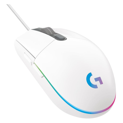 Мышь Logitech G102 LIGHTSYNC, игровая, оптическая, проводная, USB, белый [910-005824]