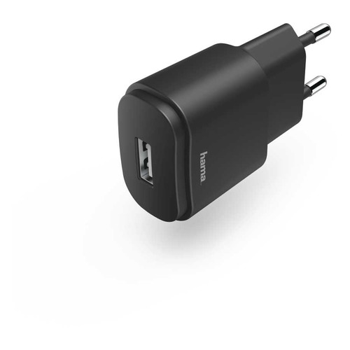 Сетевое зарядное устройство HAMA H-183260, USB, 1.2A, черный [00183260]