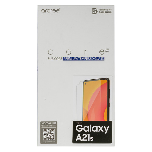 Защитное стекло для экрана Samsung araree by KDLAB для Samsung Galaxy A21s прозрачная, 1 шт [gp-tta217kdatr]