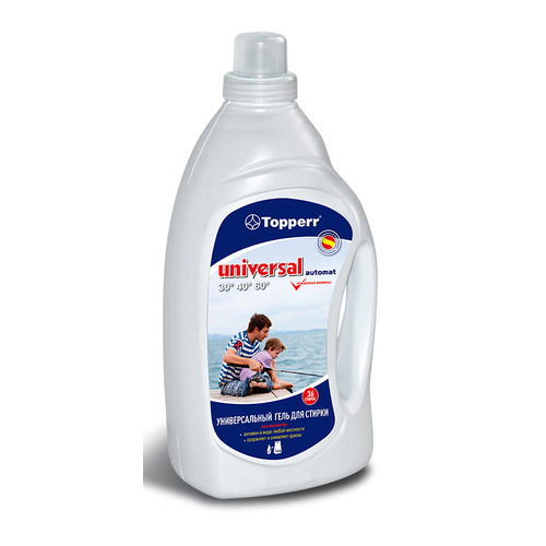 Гель для стирки TOPPERR Universal, 2л, универсальный, концентрат