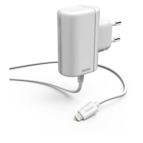 Сетевое зарядное устройство HAMA H-178262, 8-pin Lightning (Apple), 2.4A, белый [00178262]