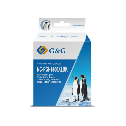 Картридж G&G NC-PGI-1400XLBK, PGI-1400XL BK, черный / NC-PGI-1400XLBK