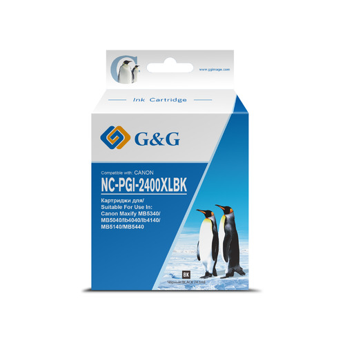 Картридж G&G NC-PGI-2400XLBK, PGI-2400XL BK, черный / NC-PGI-2400XLBK