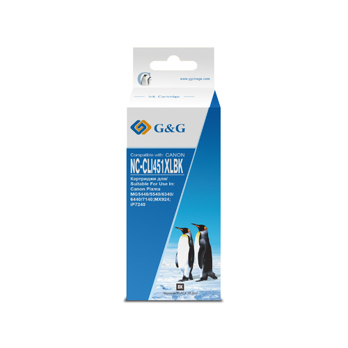 Картридж G&G NC-CLI451XLBK, CLI-451XL Bk, черный / NC-CLI451XLBK