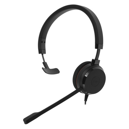 Гарнитура Jabra Evolve 20 MS Mono, для контактных центров, накладные, черный [4993-823-109]