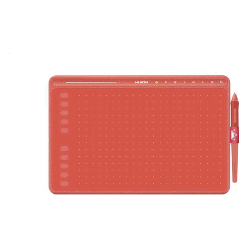 Графический планшет HUION HS611 А4 красный [hs611 coral red]