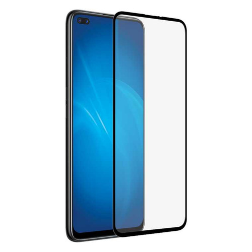 Защитное стекло для экрана DF rmColor-08 для Realme 6 Pro/X3/X3 SuperZoom 1 шт, черный [df rmcolor-08 (black)]