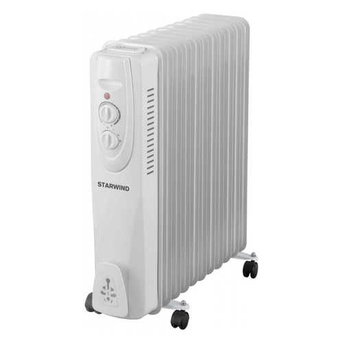 Масляный радиатор StarWind SHV3120, 2500Вт, белый