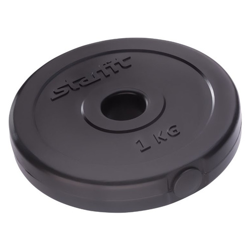 Диск Starfit BB-203 для гантели пласт. 1кг черный (УТ-00009585)