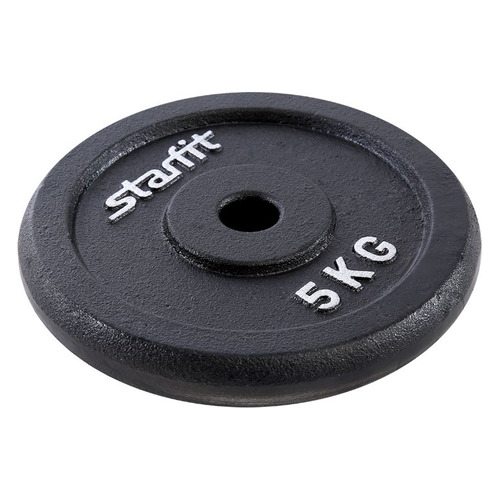 Диск Starfit BB-204 для гантели без покр. 5кг черный (УТ-00009821)