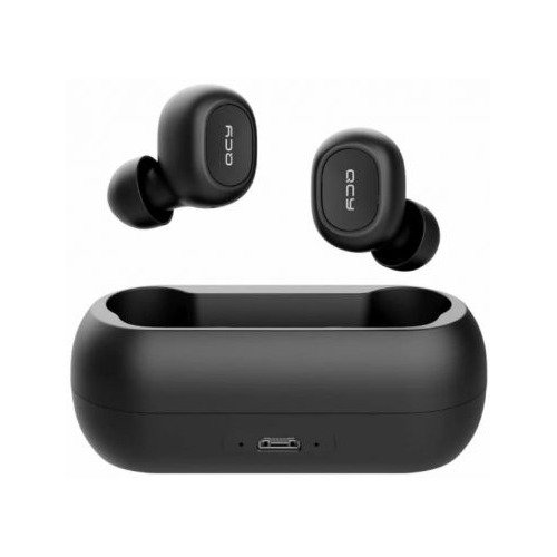 Гарнитура QCY Т1, Bluetooth, вкладыши, черный