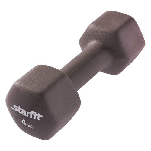 Гантель Starfit DB-201 1гант. 4кг неопр. серый (УТ-00009073)