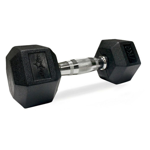 Гантель Starfit DB-301 1гант. 7кг обрезин. черный (УТ-00007100)