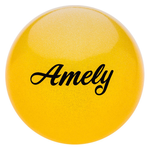 Мяч гимнастический Amely AGB-102 ф.:круглый d=15см желтый (УТ-00012860)