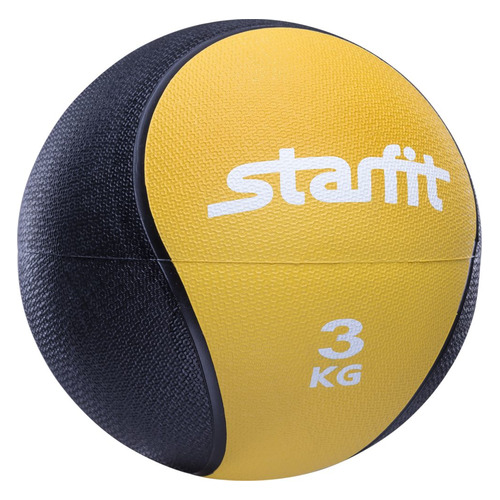 Медбол Starfit Pro GB-702 ф.:круглый d=22.8см желтый/черный (УТ-00007300)