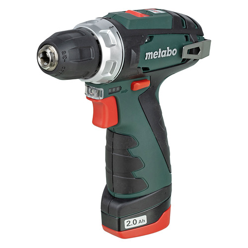 Дрель-шуруповерт METABO PowerMaxx BS 2Ач, с двумя аккумуляторами [600984000]