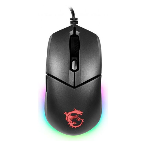 Мышь MSI Clutch GM11, игровая, оптическая, проводная, USB, черный [s12-0401730-cla]
