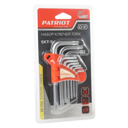 Набор ключей Patriot SKТ-9, 9 предметов [350002004]