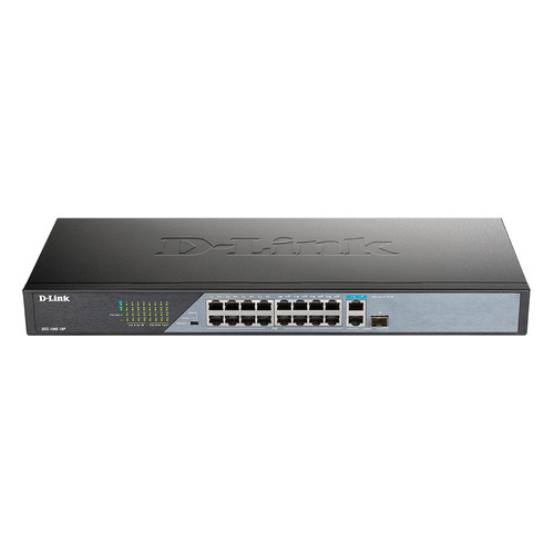 Коммутатор D-Link DSS-100E-18P/A1A 16x100Mb 1G 16PoE 230W неуправляемый