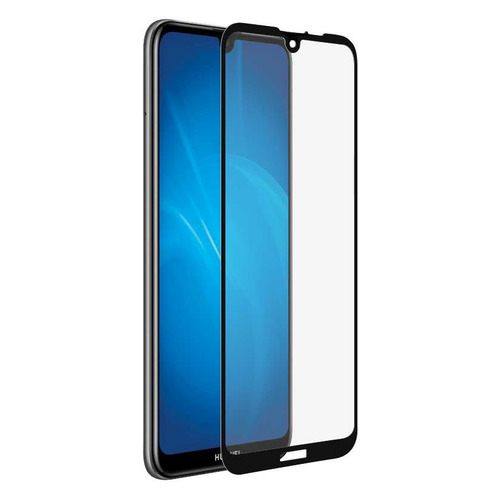 Защитное стекло для экрана DF hwColor-93 для Huawei Y6 2019/Honor 8A/8A Pro/Y6s (2019) прозрачная, 1 шт, черный [df hwcolor-93 (black)]
